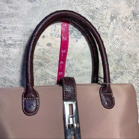 LA BAGAGERIE  Nylon & Leather Trim Tote Bag